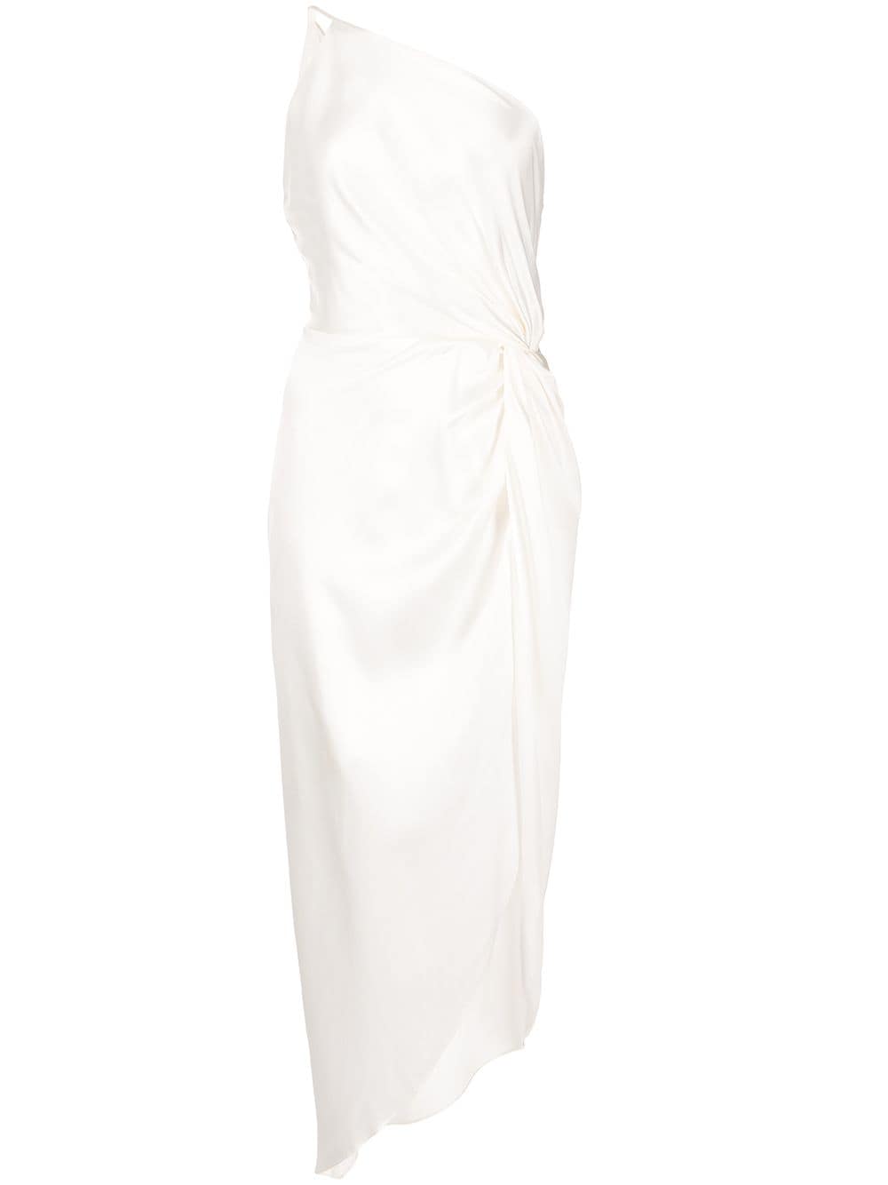 Michelle Mason Seidenkleid mit Knoten - Weiß von Michelle Mason
