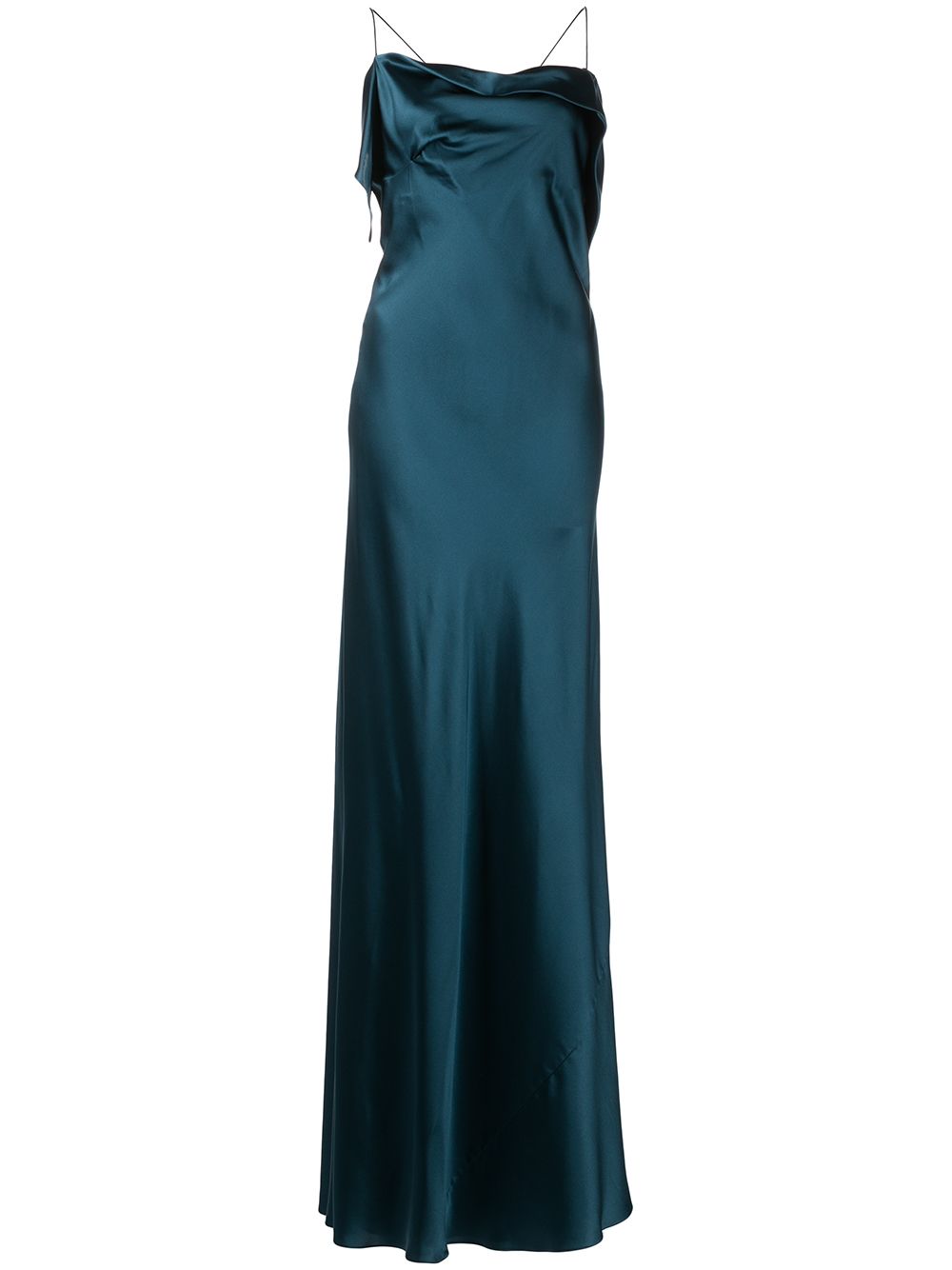 Michelle Mason Kleid mit eckigem Ausschnitt - Blau von Michelle Mason