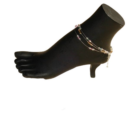 Strand Fußkettchen Für Frauen - Anklet Daintyanklet Stein Ankle Bracelet von MichelleMarieBoutiqu