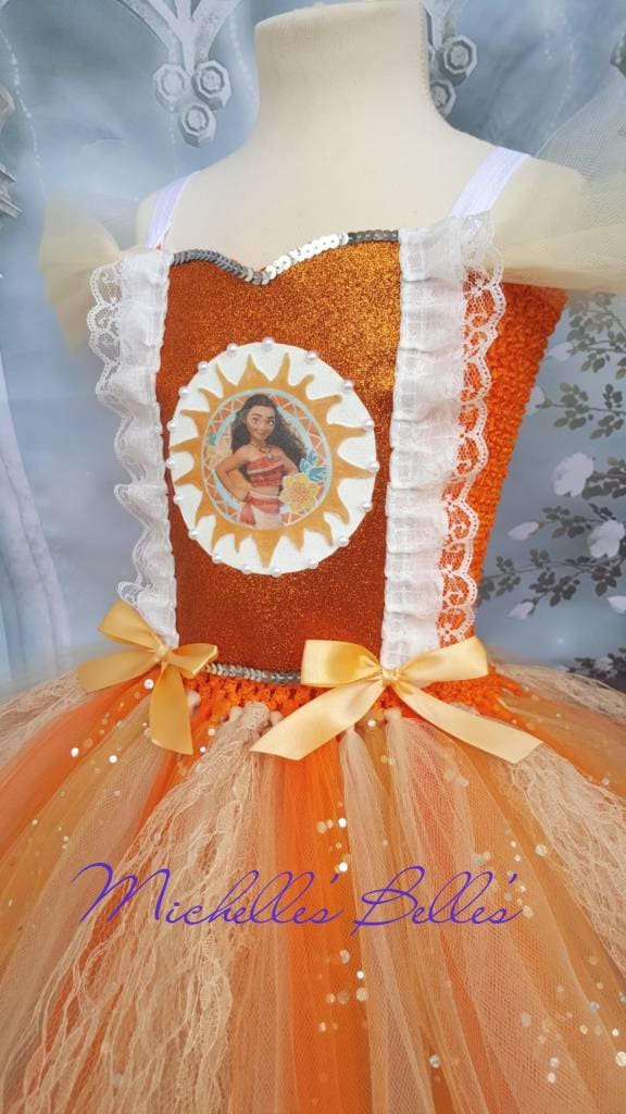 Moana Stil Tutu Kleid Partykleid von MichellesBellesTutu
