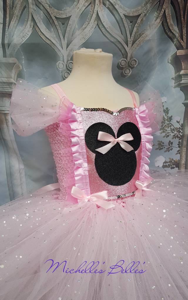 Pinkes Tutu-Kleid Im Minnie-Maus-stil von MichellesBellesTutu