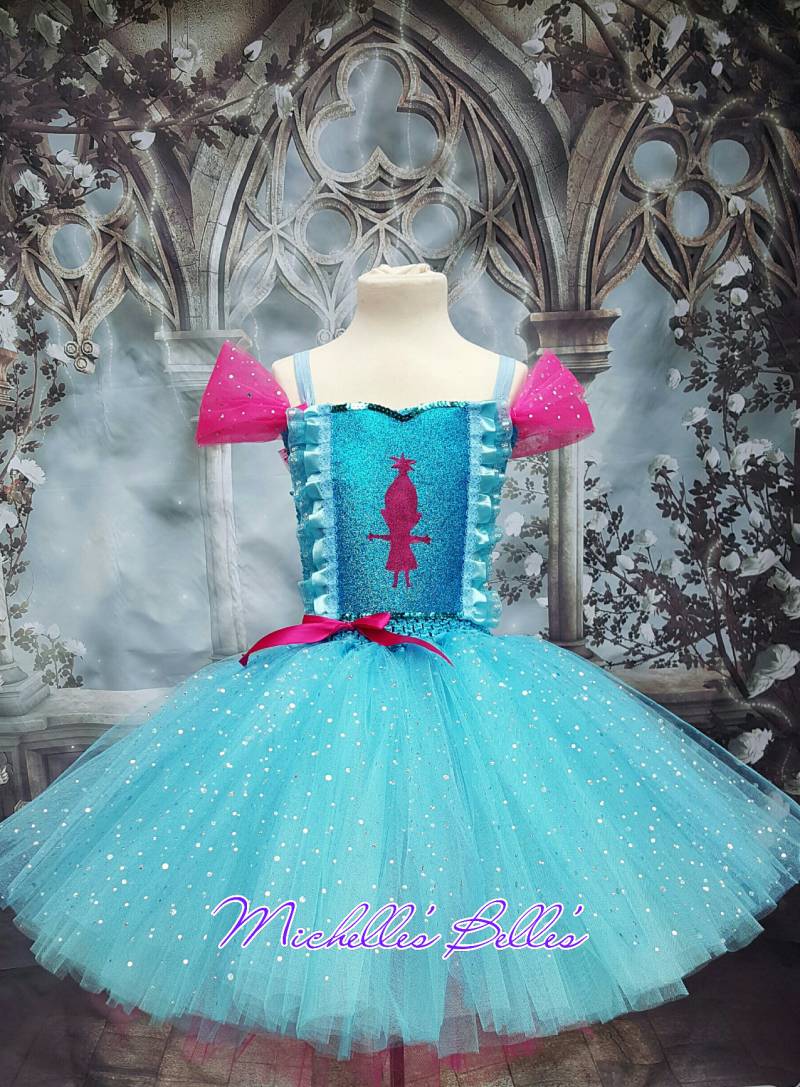 Poppy Trolls Style Tutu Kleid Extra Funkelnd von MichellesBellesTutu