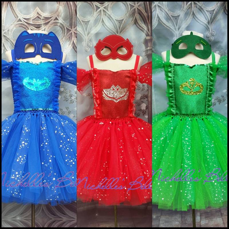Superhero Pj Masks Style Tutu Kleid von MichellesBellesTutu