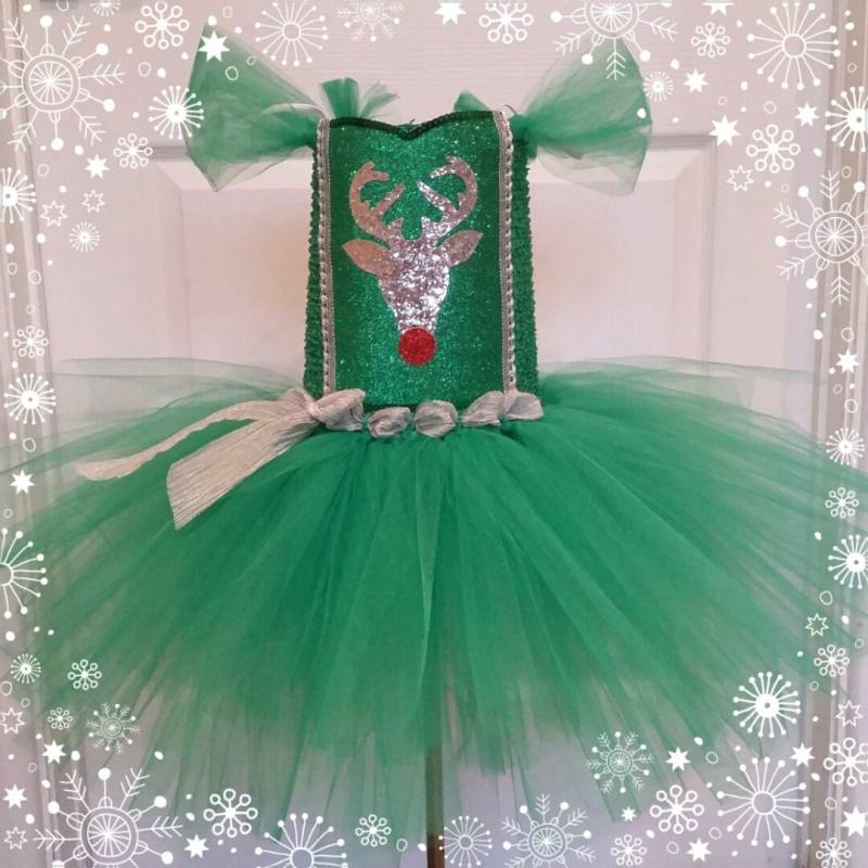 Weihnachtliches Rentier Tutu Kleid von MichellesBellesTutu