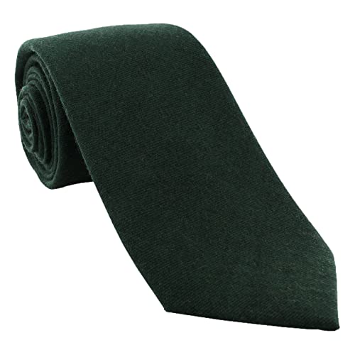 Grüne Plain Wolle Krawatte von Michelsons of London von Michelsons of London