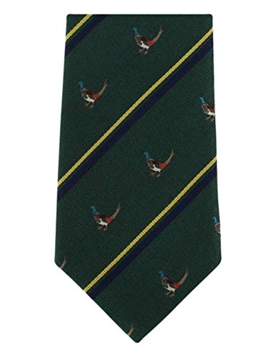 Grüner Fasan Silk Krawatte von Michelsons of London von Michelsons of London