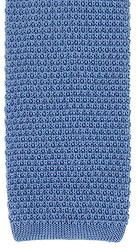Himmelblaue Seiden-Strickkrawatte von Michelsons von Michelsons of London
