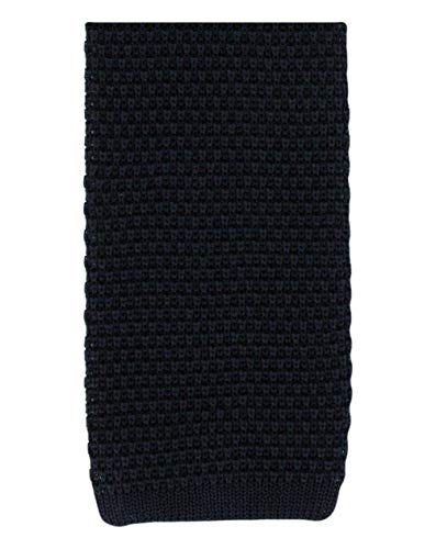 Marineblaue Seiden-Strickkrawatte von Michelsons von Michelsons of London