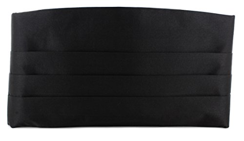 Michelsons of London Satiniert Seidenkummerbund in Schwarz von Michelsons of London