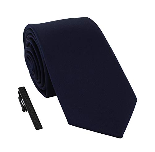 Michelsons of London Skinny Krawatten- und Krawattenklammer-Set, Polyester Metall von Michelsons of London