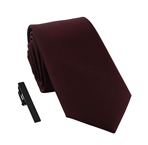 Michelsons of London Skinny Krawatten- und Krawattenklammer-Set, Polyester Metall von Michelsons of London