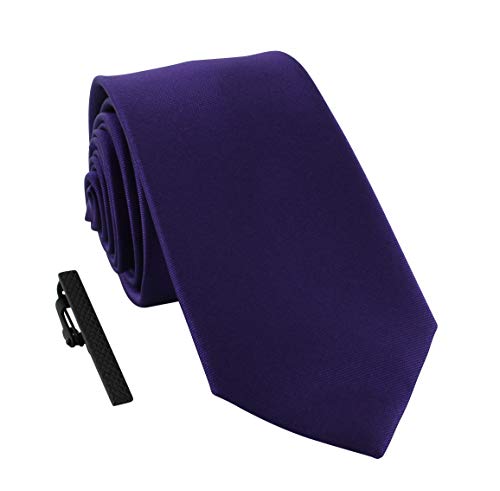 Michelsons of London Skinny Krawatten- und Krawattenklammer-Set, Polyester Metall von Michelsons of London