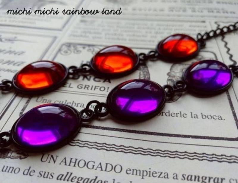 Funkelndes Edelstein Armband von MichiMichiRainbow