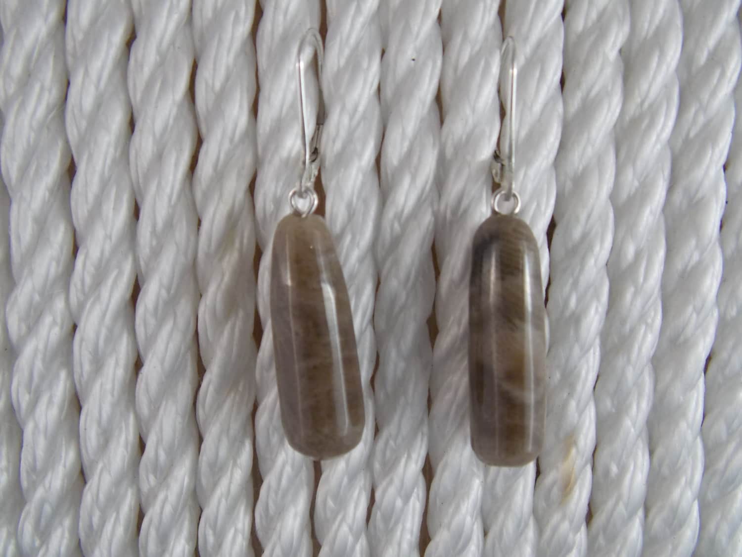Ep#154 Petoskey Stone Ohrhänger Mit Hebelhaken Aus Sterlingsilber Ep#154 Petoskey Stone Ohrhänger Mit Hebelhaken Aus Sterlingsilber von MichiganStones