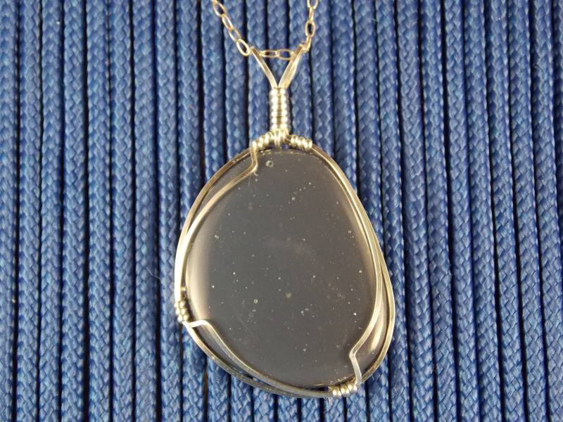 Plb#462 Ss Leland Blue Stone Draht Umwickelt Mit Massivem Sterling Silber Draht Plb#462 Ss Leland Blue Stone Draht Umwickelt Mit Massivem Sterling Silber Draht von MichiganStones