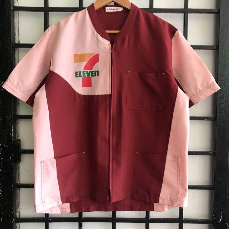 Vintage 90Er 7 Eleven Uniform Reißverschlussjacke von MichikoAkira21