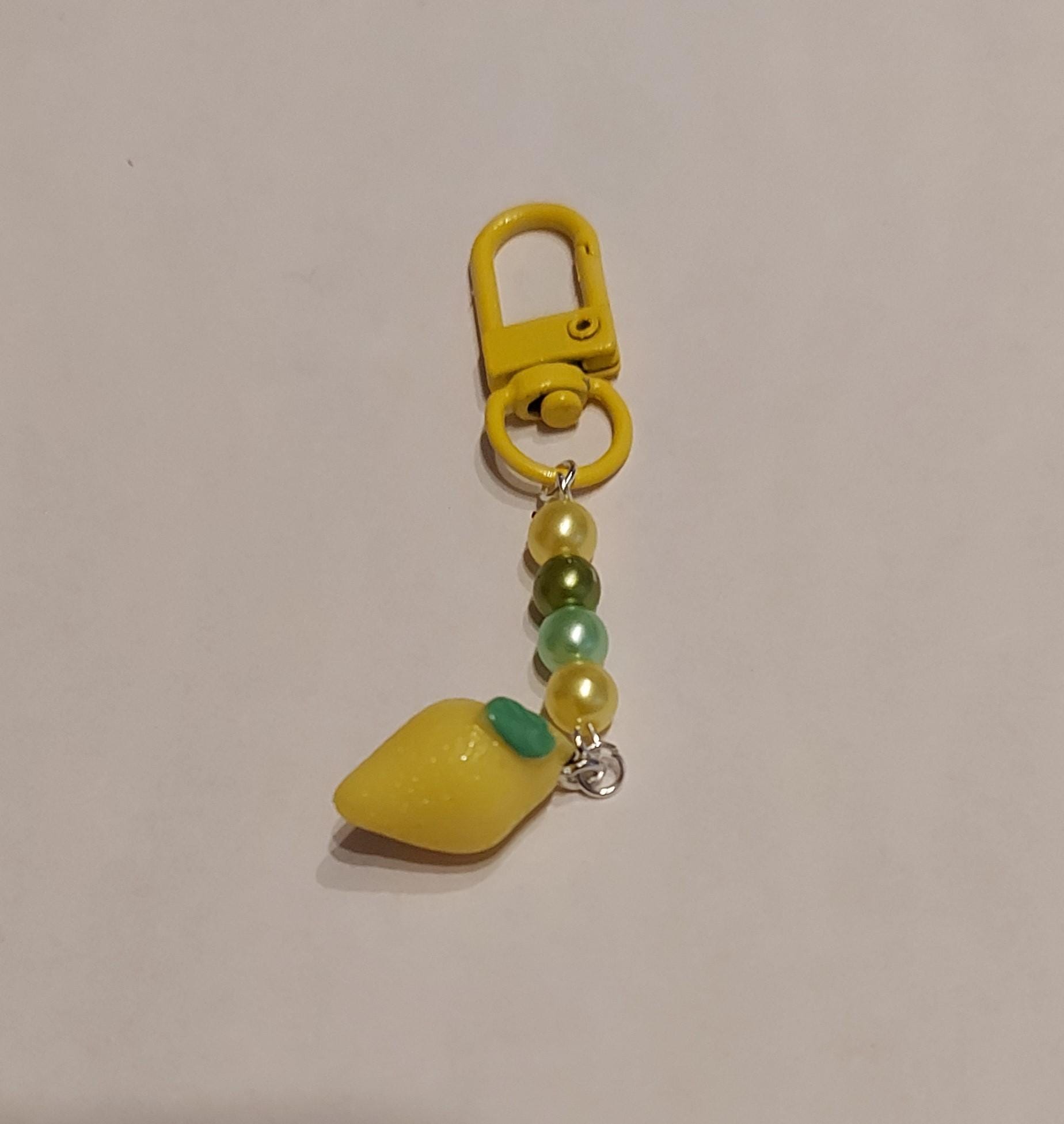 Schlüsselanhänger, Taschenanhänger Gelb Mit Perlen Gelb-Oliv-Grün-Gelb Und Zitrone Schlüsselanhänger, Taschenanhänger Gelb Mit Perlen Gelb-Oliv-Grün-Gelb Und Zitrone von MichisWollbox