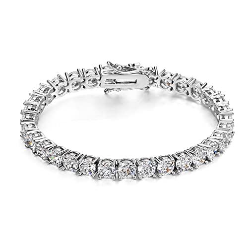 Michooyel Tennisarmband Silber und Gold für Damen Herren 925 Armband Zirkonia Armband (18/20/23cm, 3/4/5/6mm) Iced Out Tennis Bracelet für Frauen Mädchen Mama Michooyel Tennisarmband Silber und Gold für Damen Herren 925 Armband Zirkonia Armband (18/20/23cm, 3/4/5/6mm) Iced Out Tennis Bracelet für Frauen Mädchen Mama von Michooyel