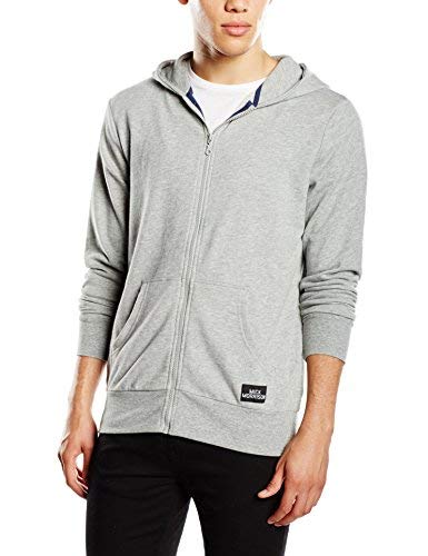 Mick Morrison Herren Sweatjacke, Gr. Large, Grau (grau melange) von Mick Morrison