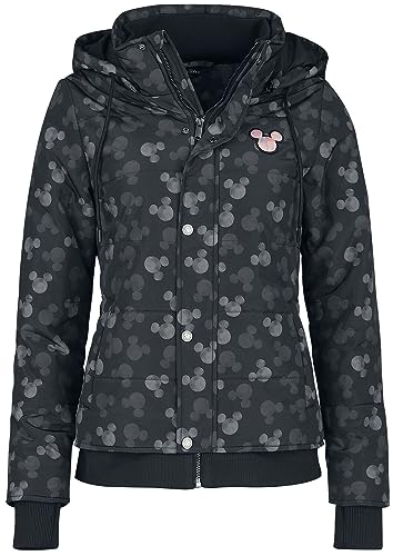 Mickey Mouse Allover Frauen Winterjacke schwarz L von Mickey Mouse