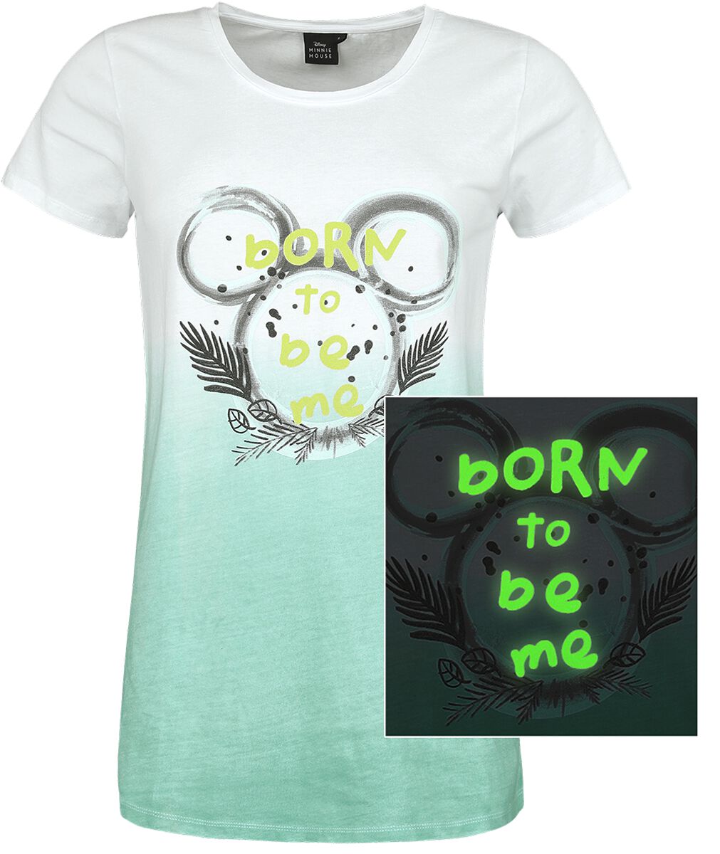 Mickey Mouse Born To Be Me T-Shirt multicolor in S von Mickey Mouse