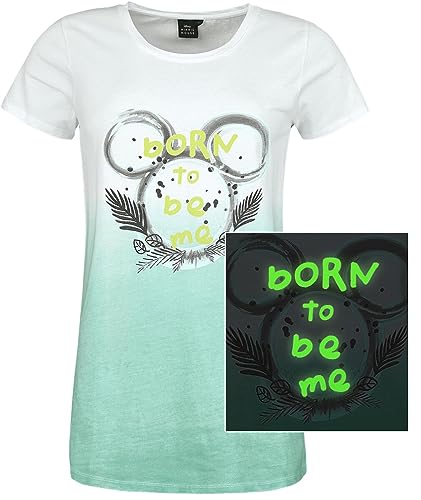 Mickey Mouse Born to Be Me Frauen T-Shirt Multicolor XXL von Mickey Mouse