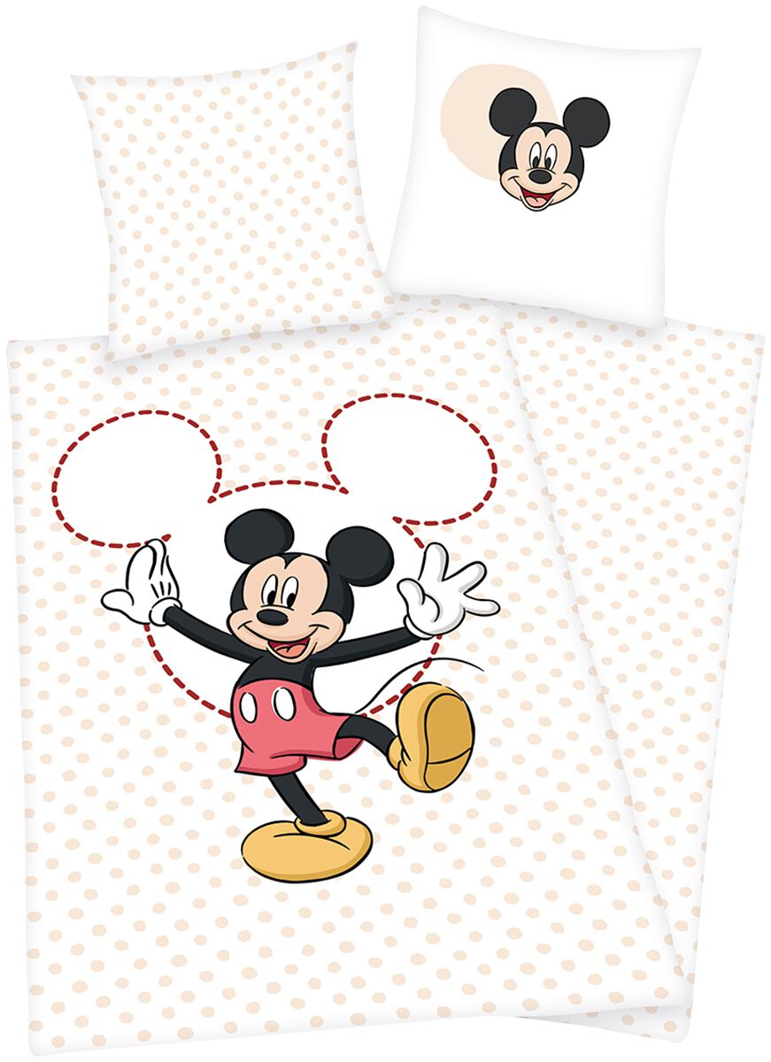 Mickey Mouse - Disney Bettwäsche - Micky Maus - rosa/weiß  - EMP exklusives Merchandise! von Mickey Mouse