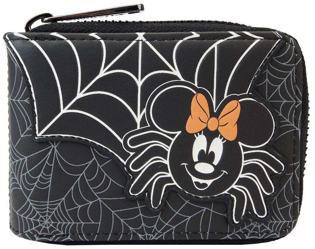 Mickey Mouse - Disney Geldbörse - Loungefly - Spider Minnie - für Damen - schwarz/weiß/orange  - Lizenzierter Fanartikel von Mickey Mouse