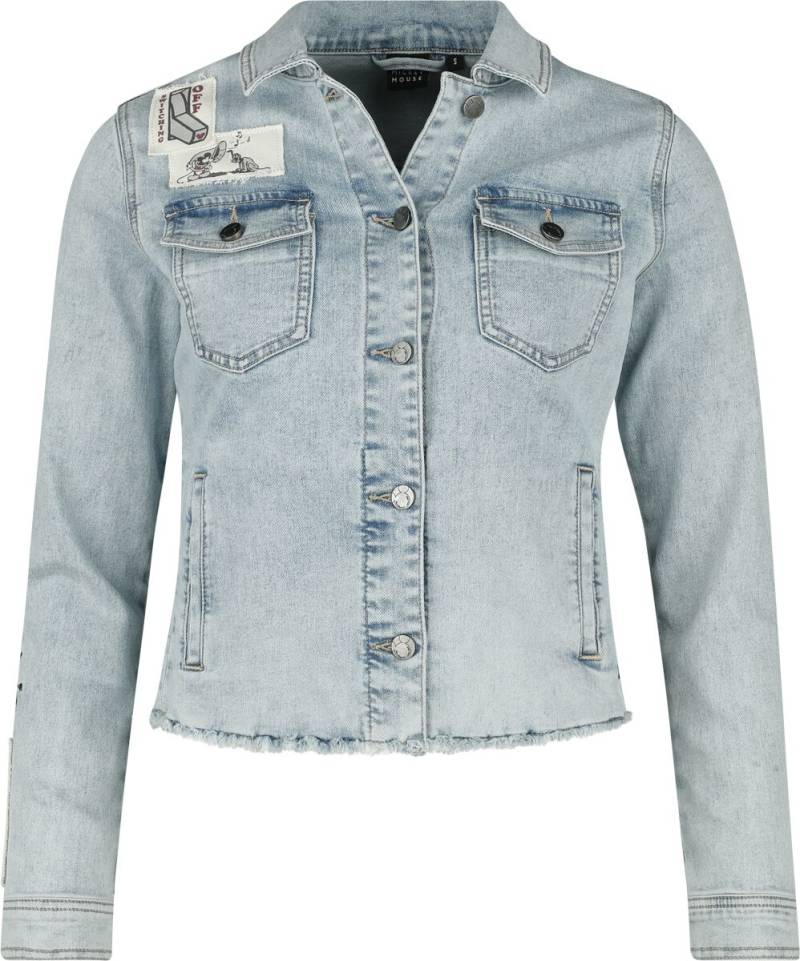 Micky Maus - Disney Jeansjacke - Travel Issue - S bis XXL - für Damen - Größe L - denim/blau  - EMP exklusives Merchandise! von Micky Maus