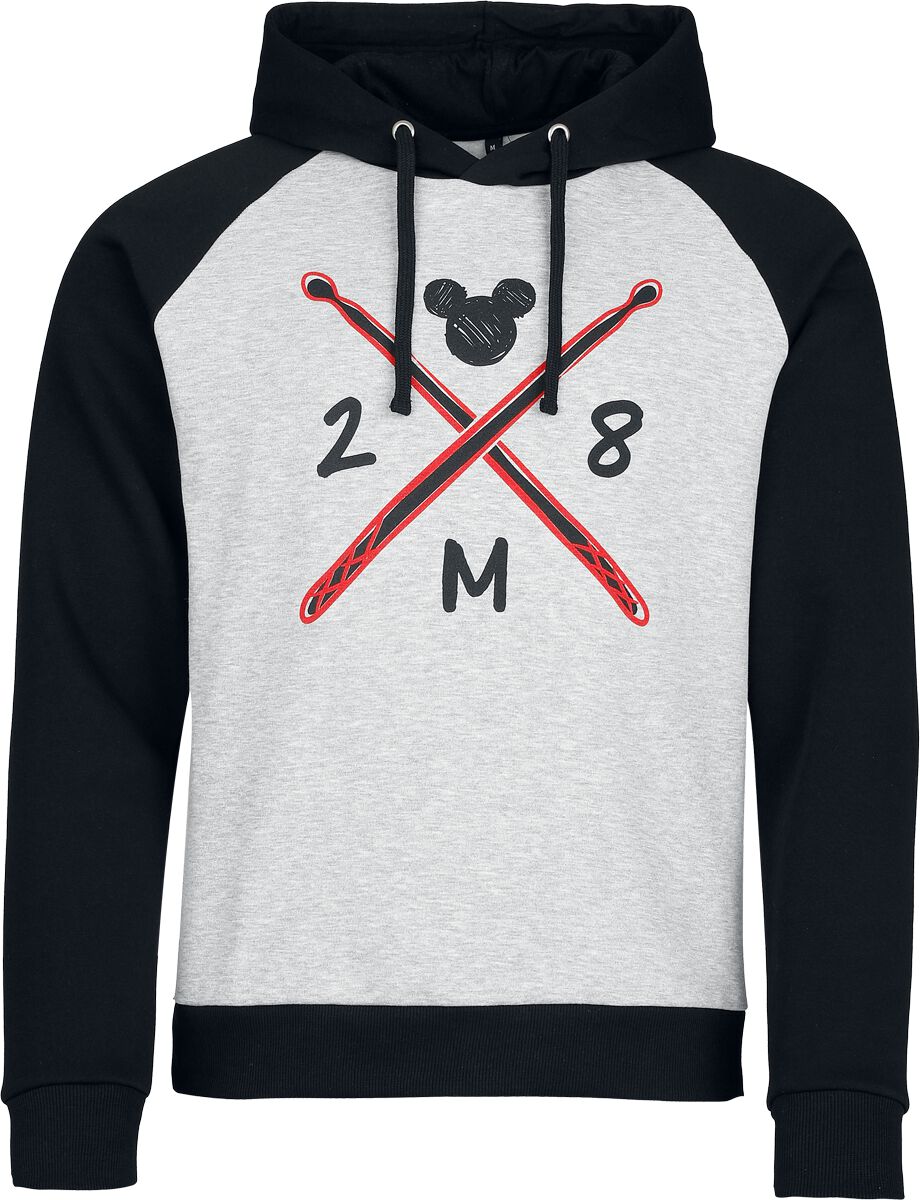 Mickey Mouse - Disney Kapuzenpullover - Rock Out Loud - S bis 3XL - für Männer - Größe S - grau/schwarz  - EMP exklusives Merchandise! Mickey Mouse - Disney Kapuzenpullover - Rock Out Loud - S bis 3XL - für Männer - Größe S - grau/schwarz  - EMP exklusives Merchandise! von Mickey Mouse