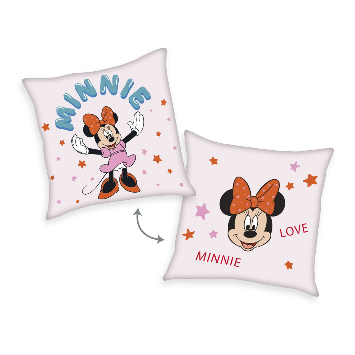 Micky Maus - Disney Kissen - Minnie - rosa  - Lizenzierter Fanartikel von Micky Maus