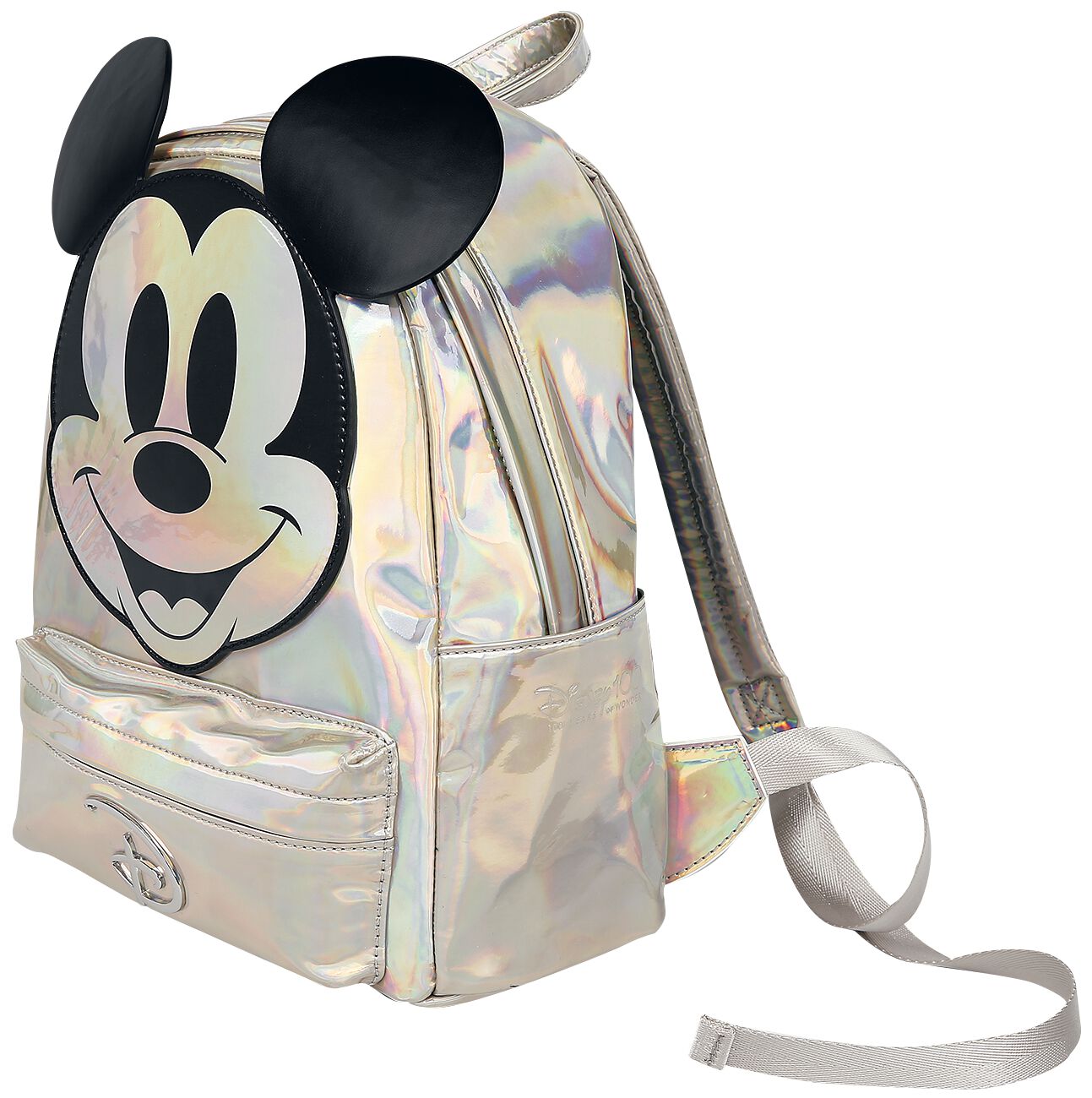 Micky Maus - Disney Mini-Rucksack - Disney 100 - für Damen - silberfarben  - EMP exklusives Merchandise! von Micky Maus