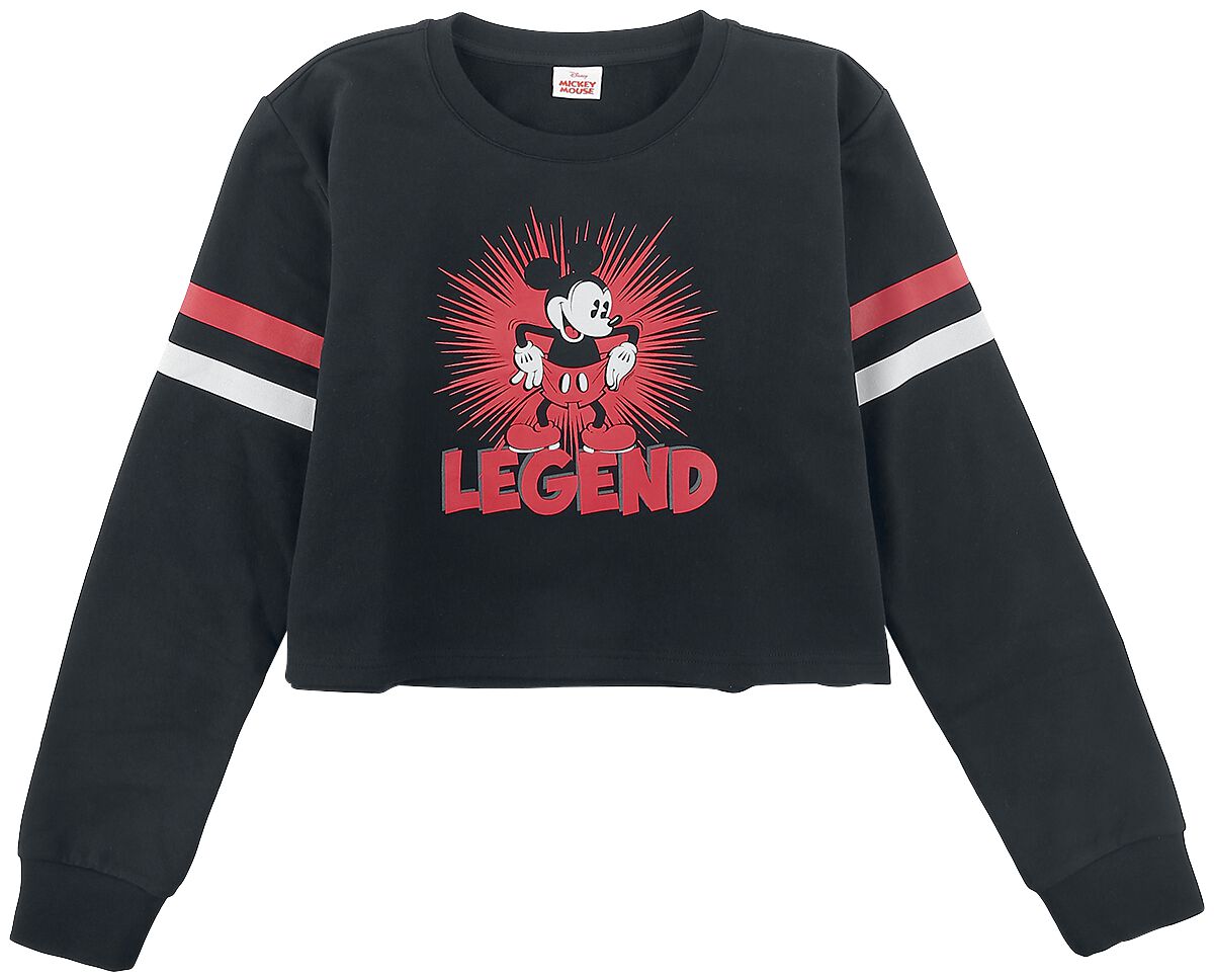 Mickey Mouse - Disney Sweatshirt - Kids - Legend - 140 bis 176 - für Mädchen - Größe 164 - schwarz  - Lizenzierter Fanartikel von Mickey Mouse