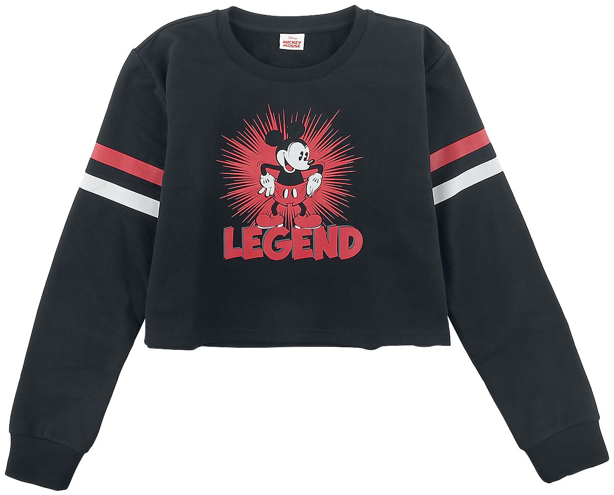 Mickey Mouse - Disney Sweatshirt - Kids - Legend - 140 bis 176 - für Mädchen - Größe 176 - schwarz  - Lizenzierter Fanartikel von Mickey Mouse