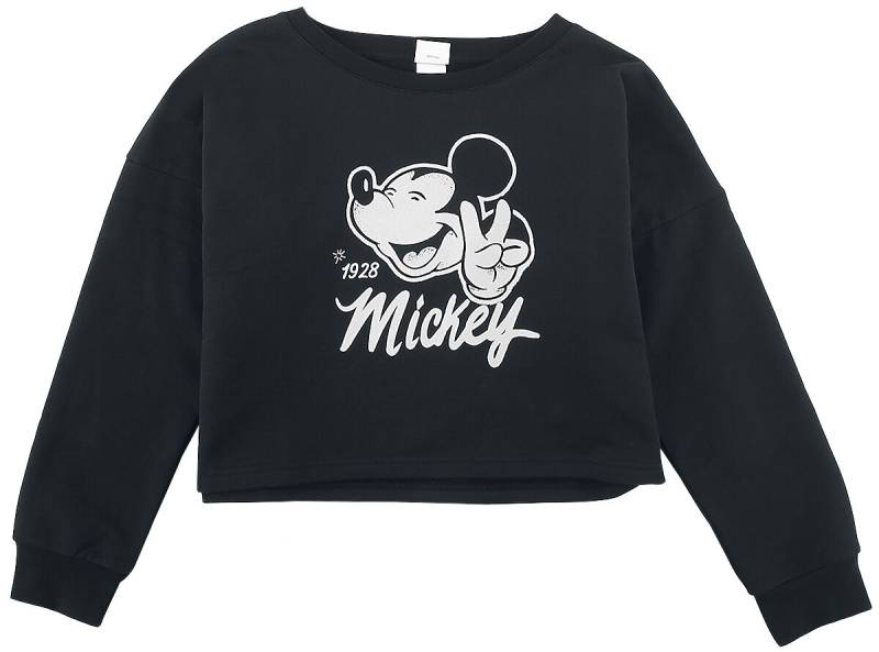 Mickey Mouse - Disney Sweatshirt - Kids - Mickey Mouse - 164 bis 176 - für Mädchen - Größe 164 - schwarz  - Lizenzierter Fanartikel von Mickey Mouse