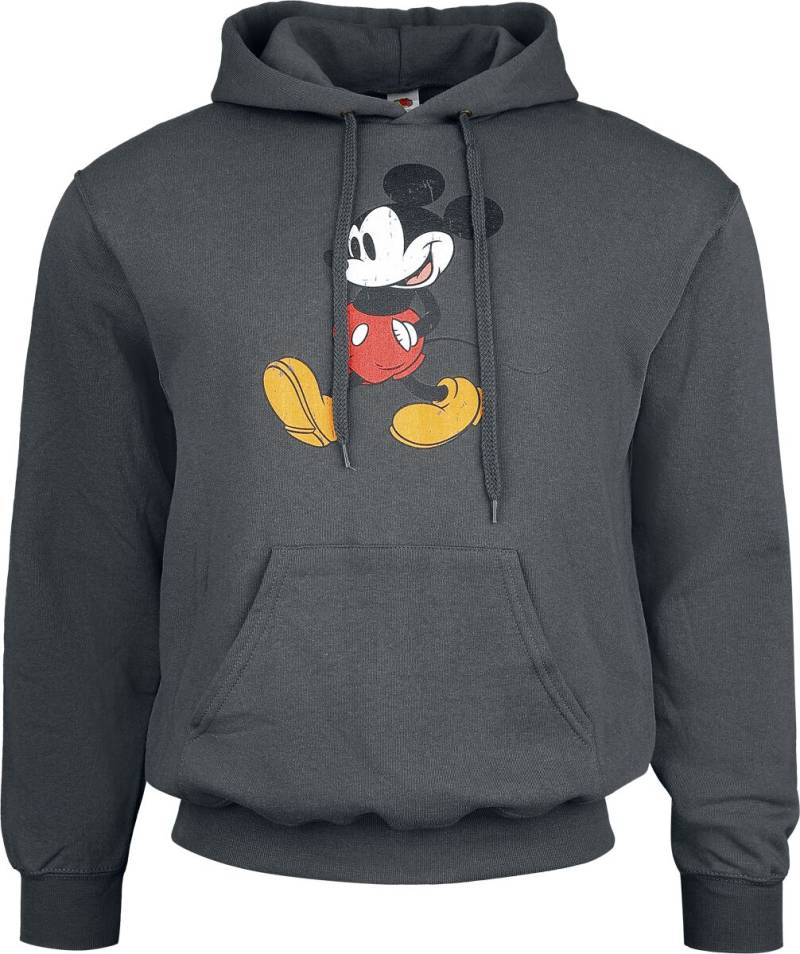 Mickey Mouse - Disney Sweatshirt - Mickey Classic Walk - M bis XXL - für Männer - Größe M - dunkelgrau  - Lizenzierter Fanartikel von Mickey Mouse