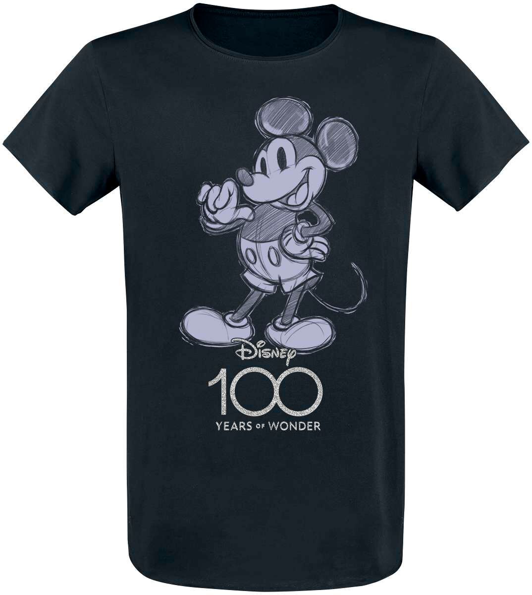 Mickey Mouse - Disney T-Shirt - 100 Years Of Wonder - S bis XL - für Männer - Größe M - schwarz  - EMP exklusives Merchandise! von Mickey Mouse