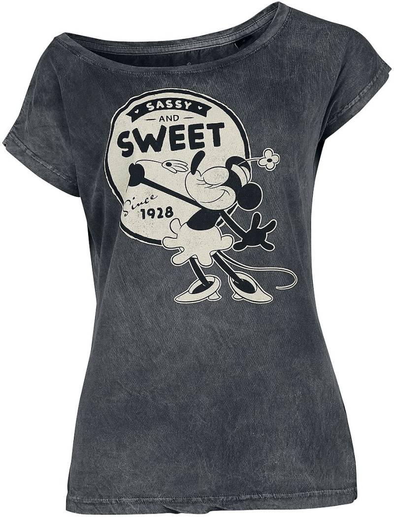 Micky Maus - Disney T-Shirt - Disney 100 - Minnie Mouse - S bis XL - für Damen - Größe L - grau  - EMP exklusives Merchandise! von Micky Maus