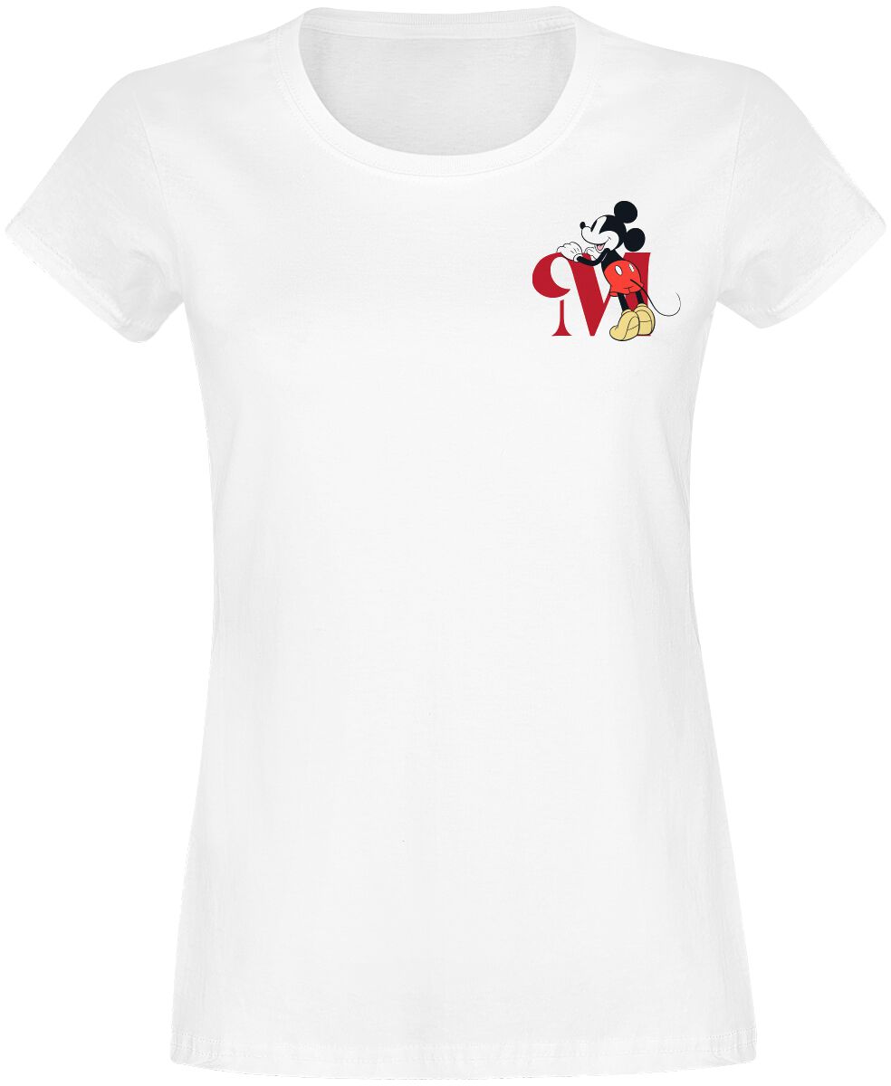 Mickey Mouse - Disney T-Shirt - Mickey - S bis L - für Damen - Größe S - weiß  - EMP exklusives Merchandise! von Mickey Mouse