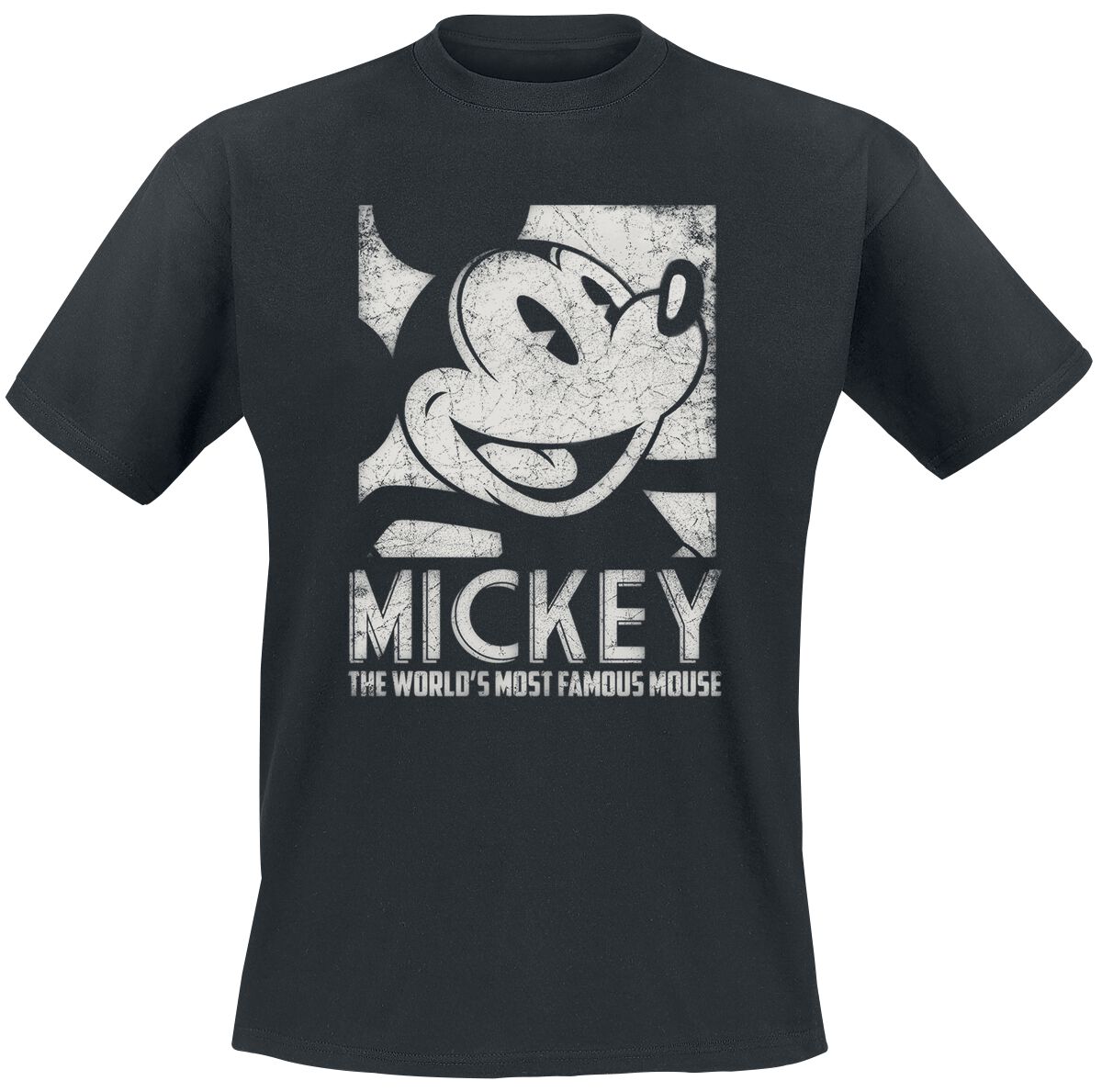 Mickey Mouse - Disney T-Shirt - Most Famous - S bis XL - für Männer - Größe S - schwarz  - Lizenzierter Fanartikel von Mickey Mouse