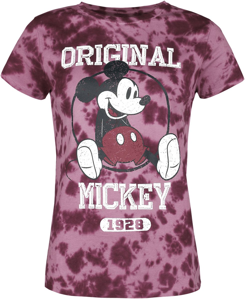 Micky Maus - Disney T-Shirt - Original Mickey - S bis XL - für Damen - Größe S - rot  - Lizenzierter Fanartikel von Micky Maus