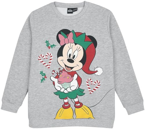 Mickey Mouse Kids - X-Mas -Minnie Frauen Sweatshirt grau 104 von Mickey Mouse