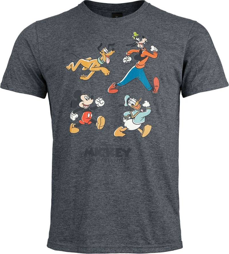 Mickey Mouse Mickey And Friends Running T-Shirt dunkelgrau in L von Mickey Mouse