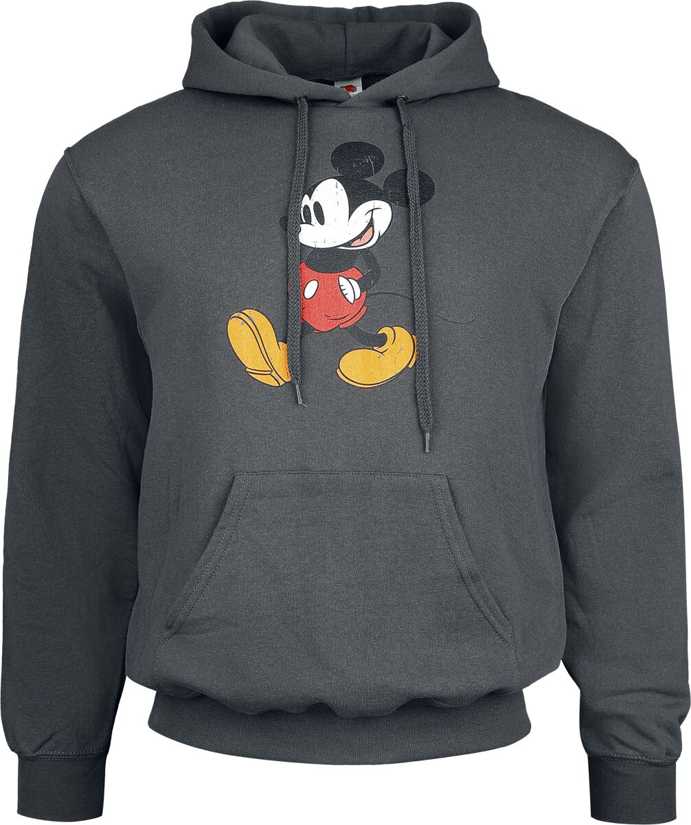 Mickey Mouse Mickey Classic Walk Sweatshirt dunkelgrau in M von Mickey Mouse