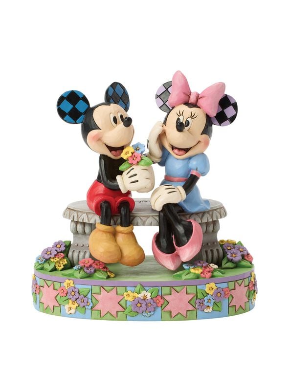 Mickey Mouse Mickey & Minnie on spring bench Sammelfiguren multicolor von Mickey Mouse