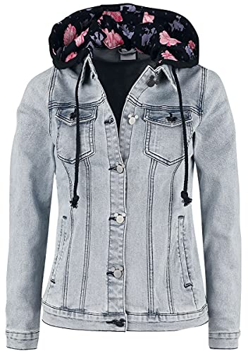 Mickey Mouse Micky und Minnie Frauen Jeansjacke grey denim S von Mickey Mouse