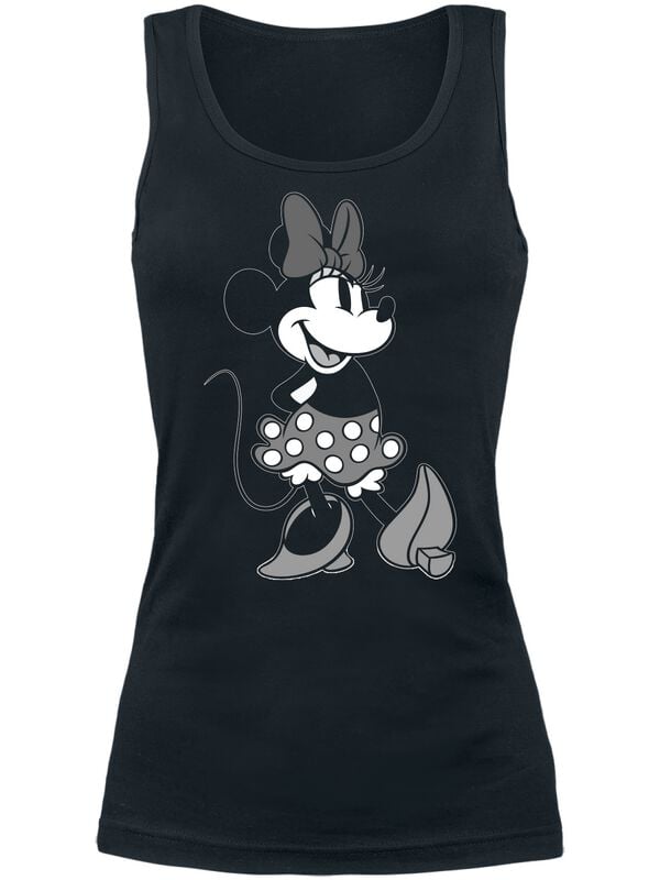 Mickey Mouse Minnie Grey Beauty Tank-Top schwarz in M von Mickey Mouse