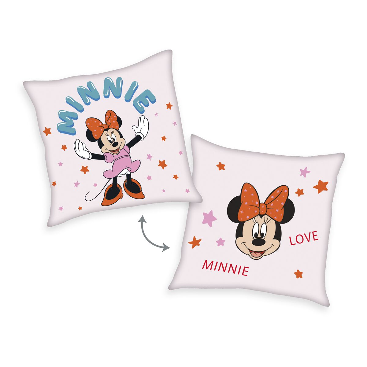 Mickey Mouse Minnie Kissen rosa von Mickey Mouse