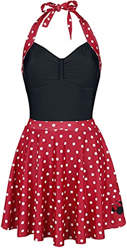 Mickey Mouse Minnie Maus Frauen Badeanzug schwarz L von Mickey Mouse