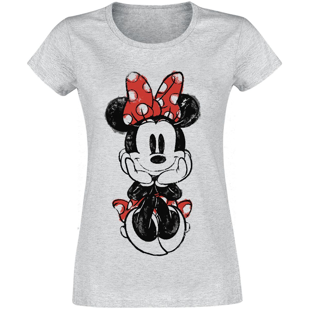 Mickey Mouse Minnie Maus T-Shirt grau in XXL von Mickey Mouse